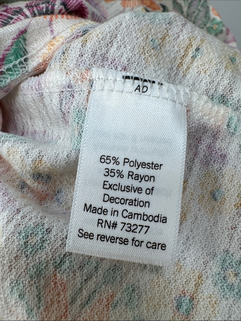 LC Lauren Conrad Floral Smocked Tank Top - Picture 6 of 6
